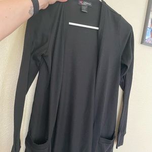 Black button cardigan